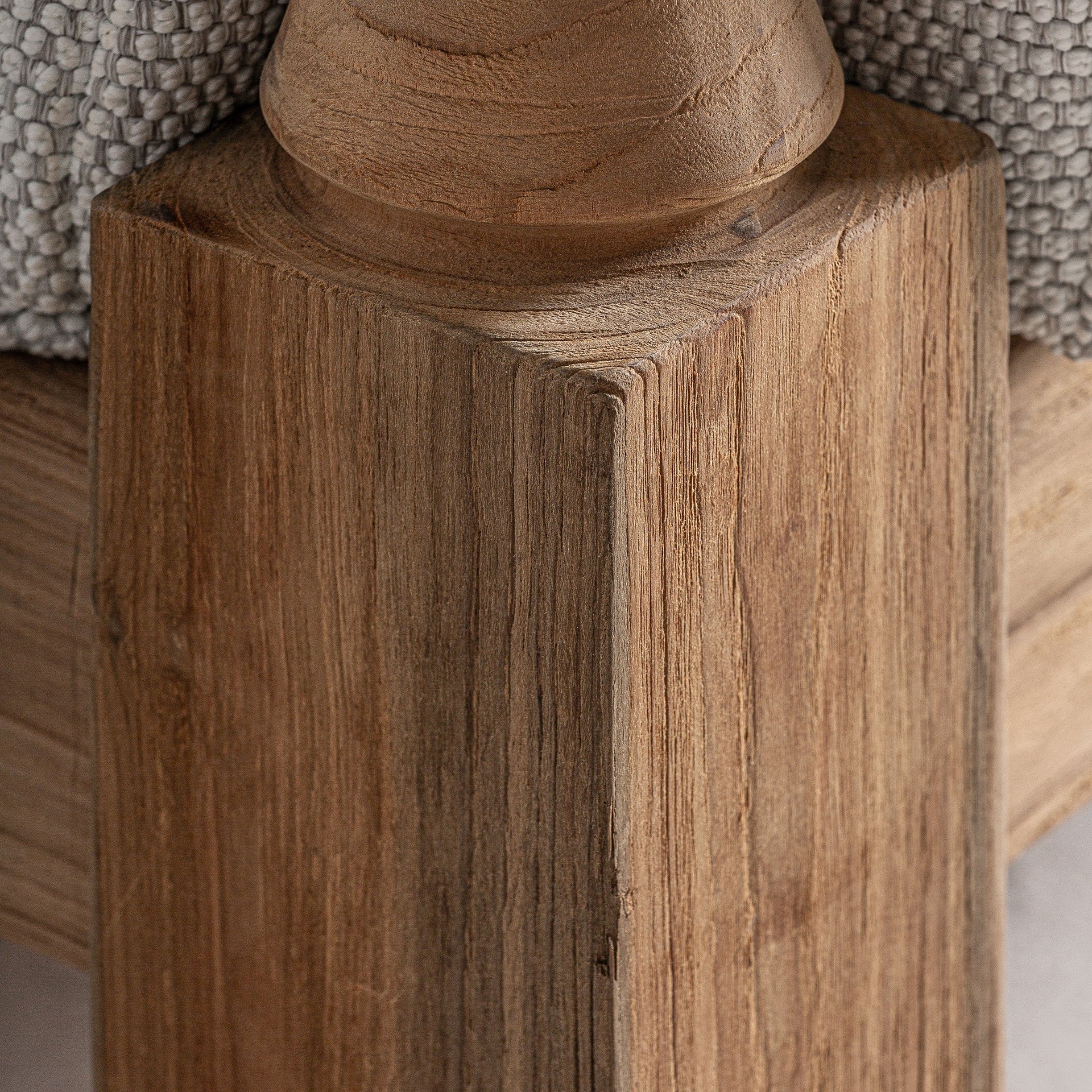 Bambua Jodphur divano in teak riciclato grigio