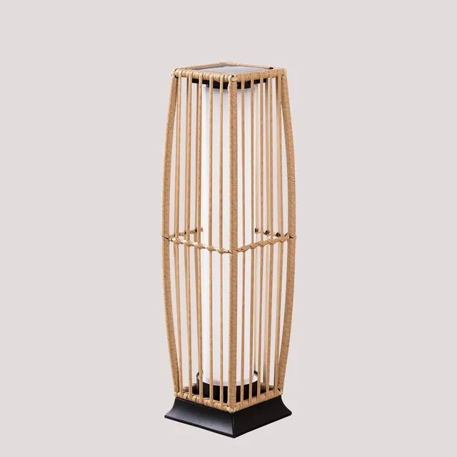 Sklum Arlla lampada da terra solare 68 cm rattan