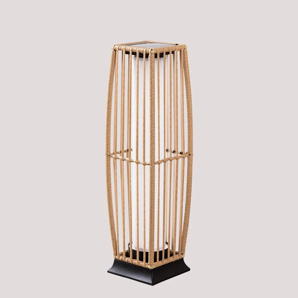 Sklum Arlla lampada da terra solare 68 cm rattan