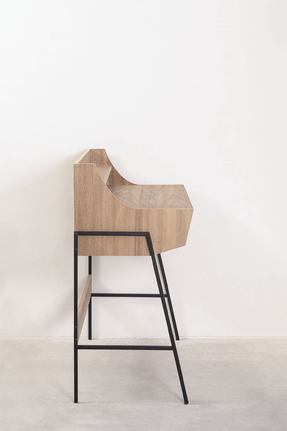 Sklum Ancher Scrivania Legno Naturale in MDF e Metallo