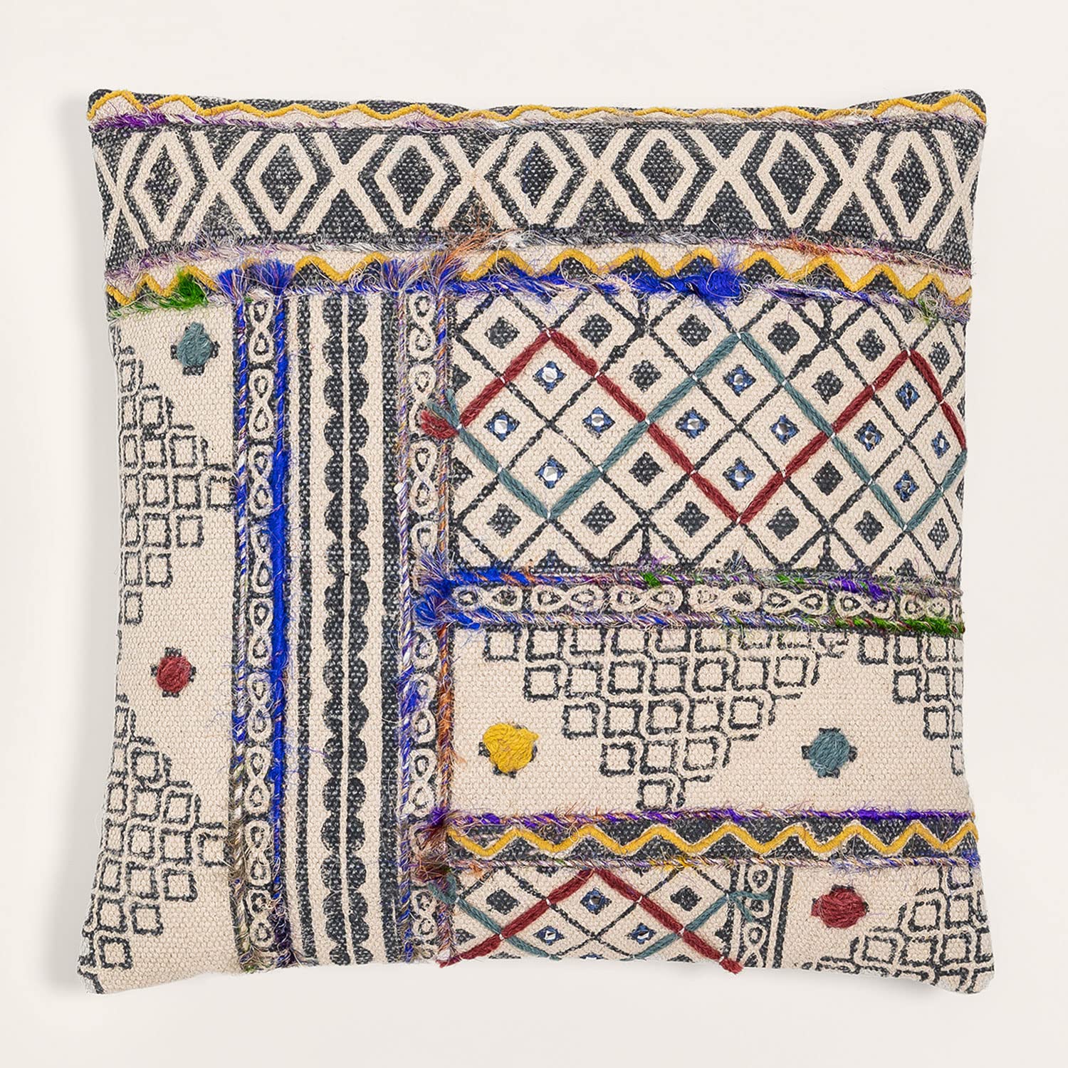 Sklum Artes cuscino cotone 50x50 cm con nappe
