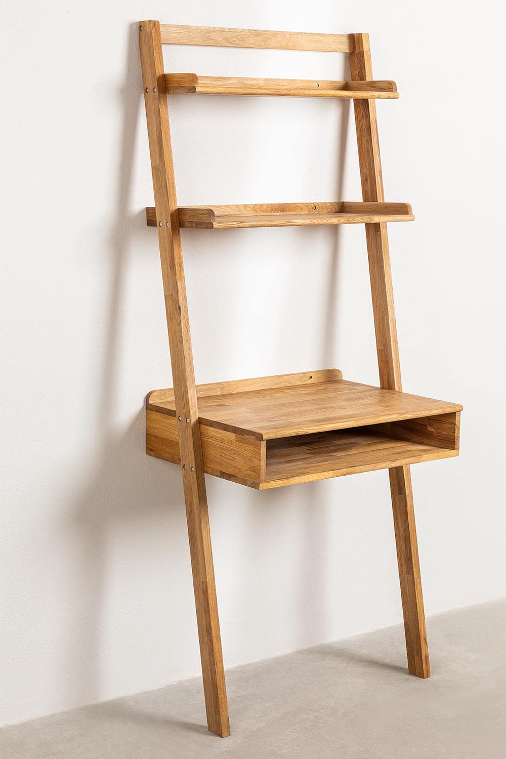 Sklum Zina Style scrivania legno quercia con ripiani