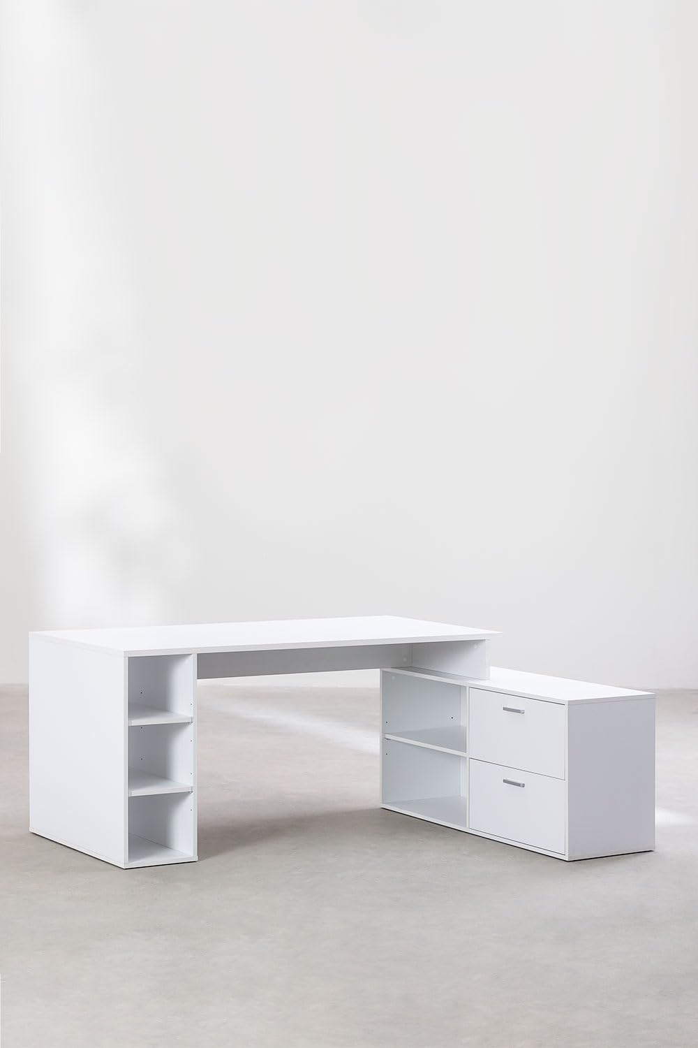 Sklum Taluk tavolo ufficio in legno bianco 182 cm