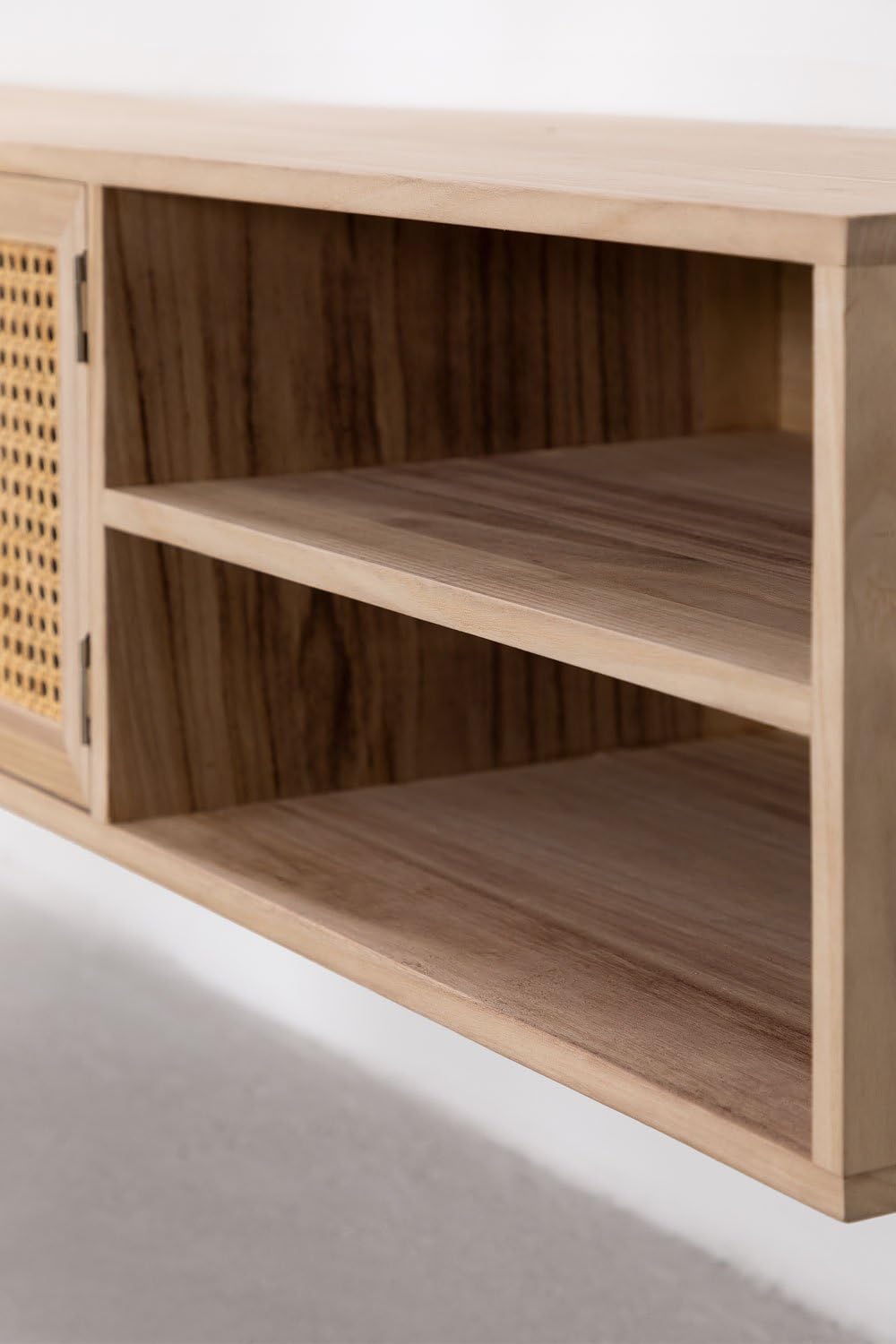 Sklum Ralik mobile TV sospeso legno 150 cm rattan
