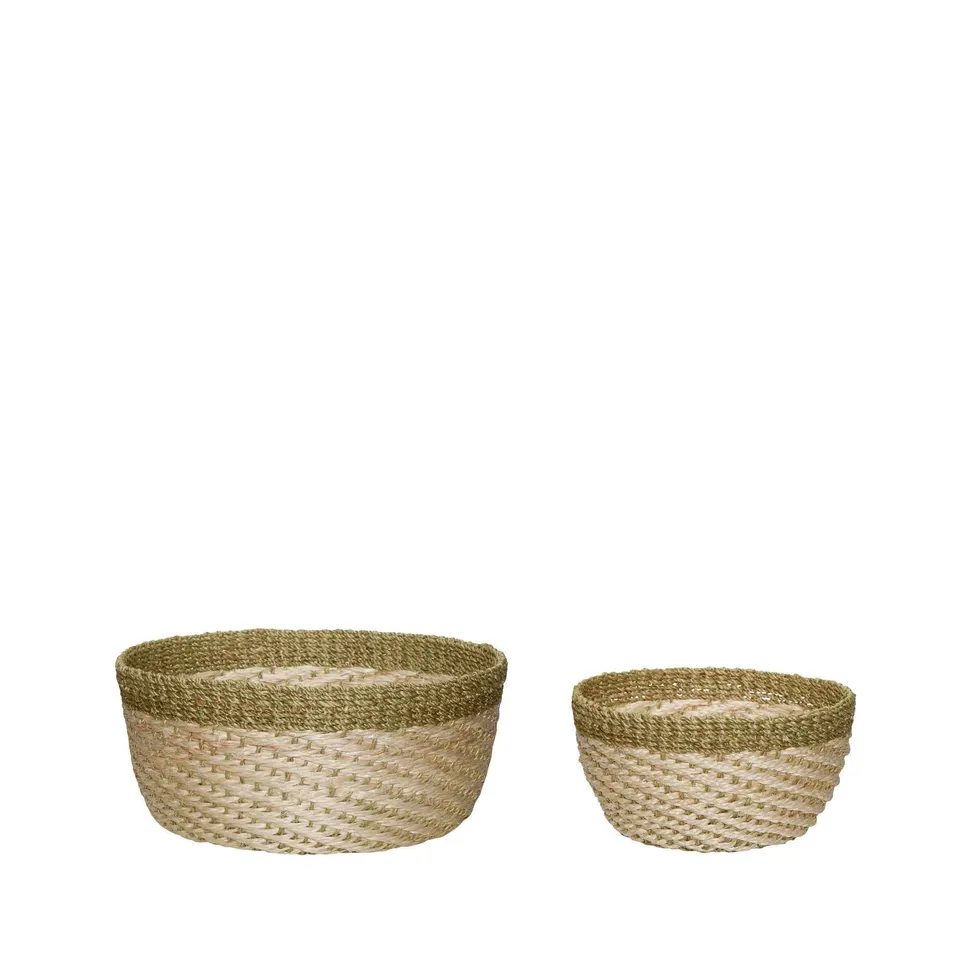 Bambua Palm cesti abaca naturale set 2 pezzi