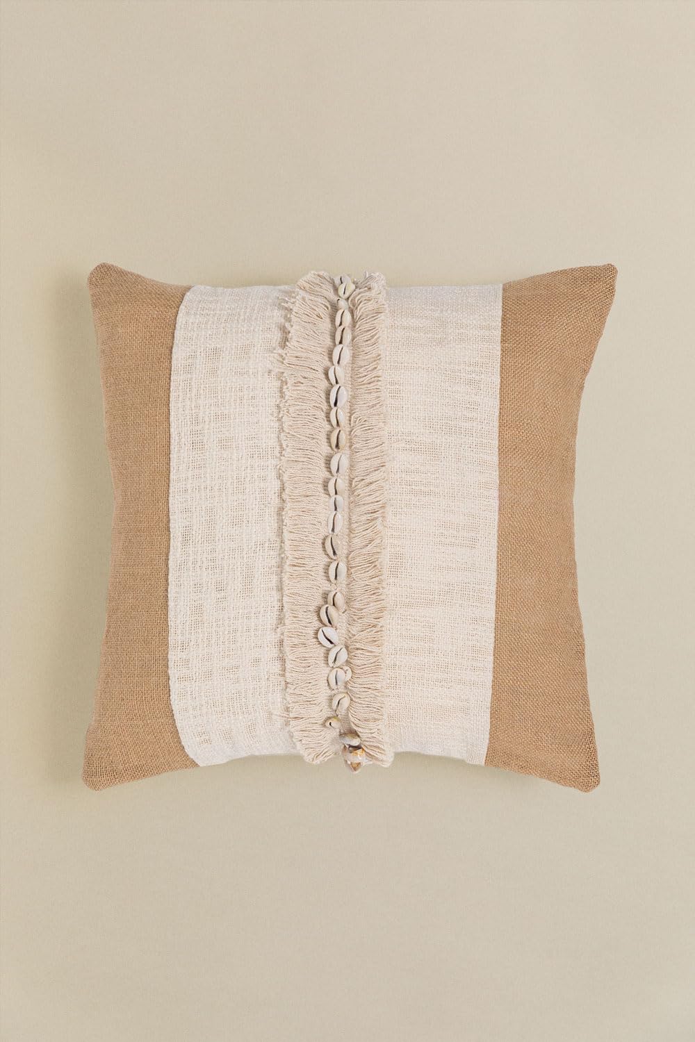 Sklum Naiba Cuscino Quadrato Cotone Juta 45x45 cm