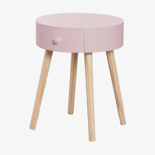 Sklum Lamba comodino legno nocciola con cassetto