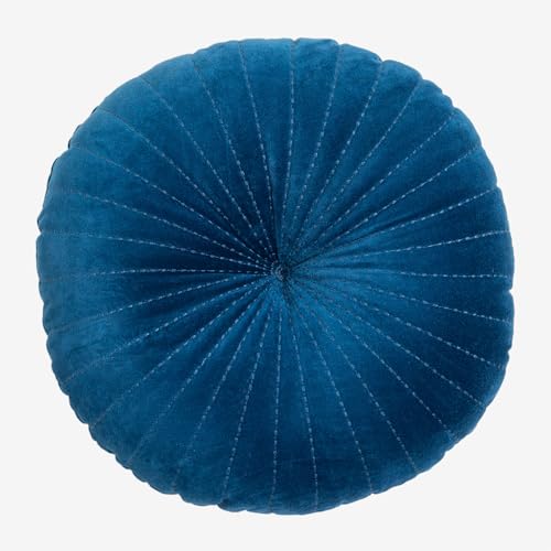 Sklum Rani Blu cuscino rotondo in velluto Ø41 cm