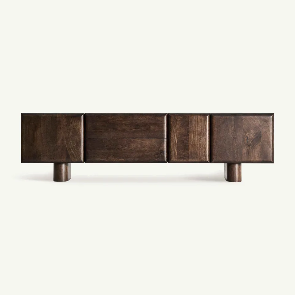 Bambua Craigh TV Stand mobile porta TV mango