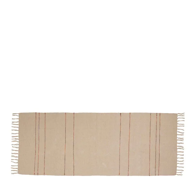 Bambua Alba Runner tappeto cotone sabbia
