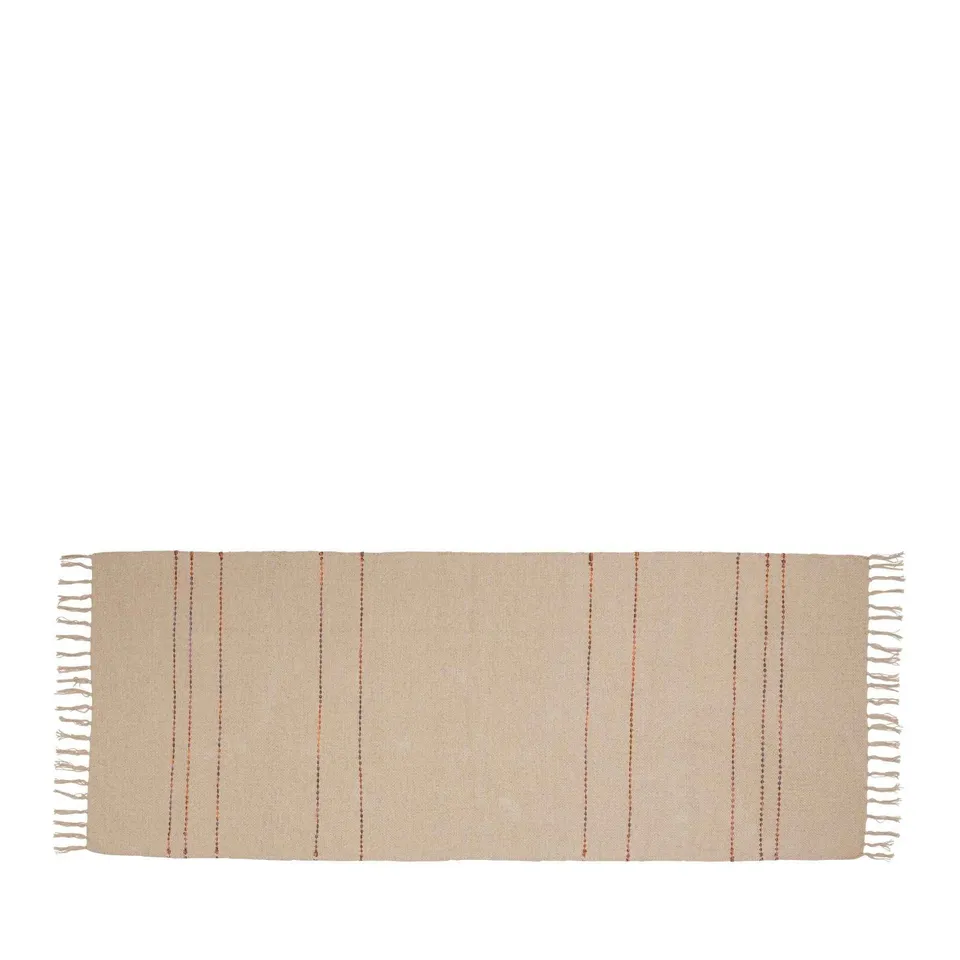 Bambua Alba Runner tappeto cotone sabbia
