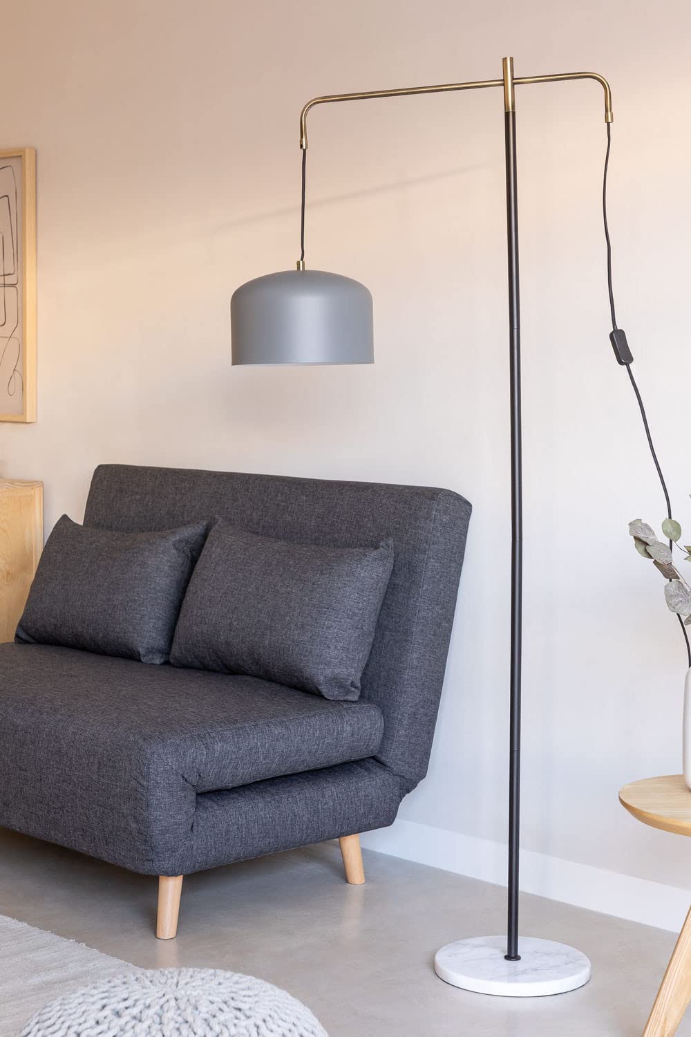 Sklum Lidyas piantana paralume ferro grigio 160 cm
