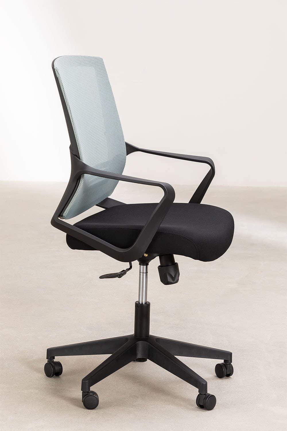 Sklum Work Colors sedia ufficio con ruote grigio nero