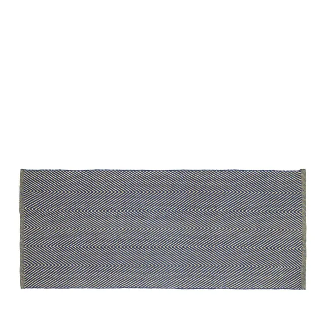 Bambua Mellow Runner tappeto blu cotone