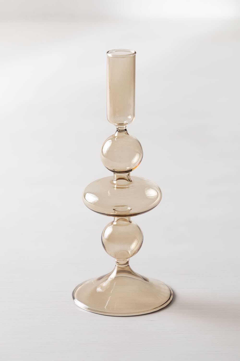 Sklum Nalyna set 3 candelabri in vetro geometrico