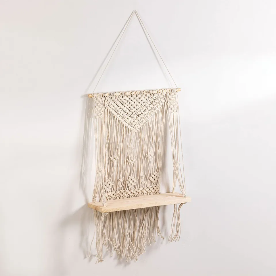 Sklum Atena Arazzo in Cotone con Mensola Natural 126 cm