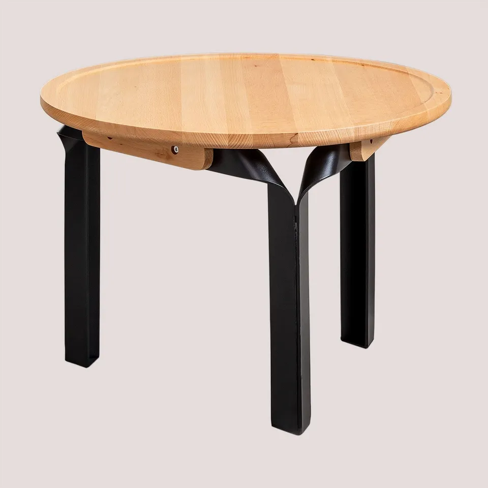 Sklum Almuh tavolo basso rotondo nero Ø68 cm