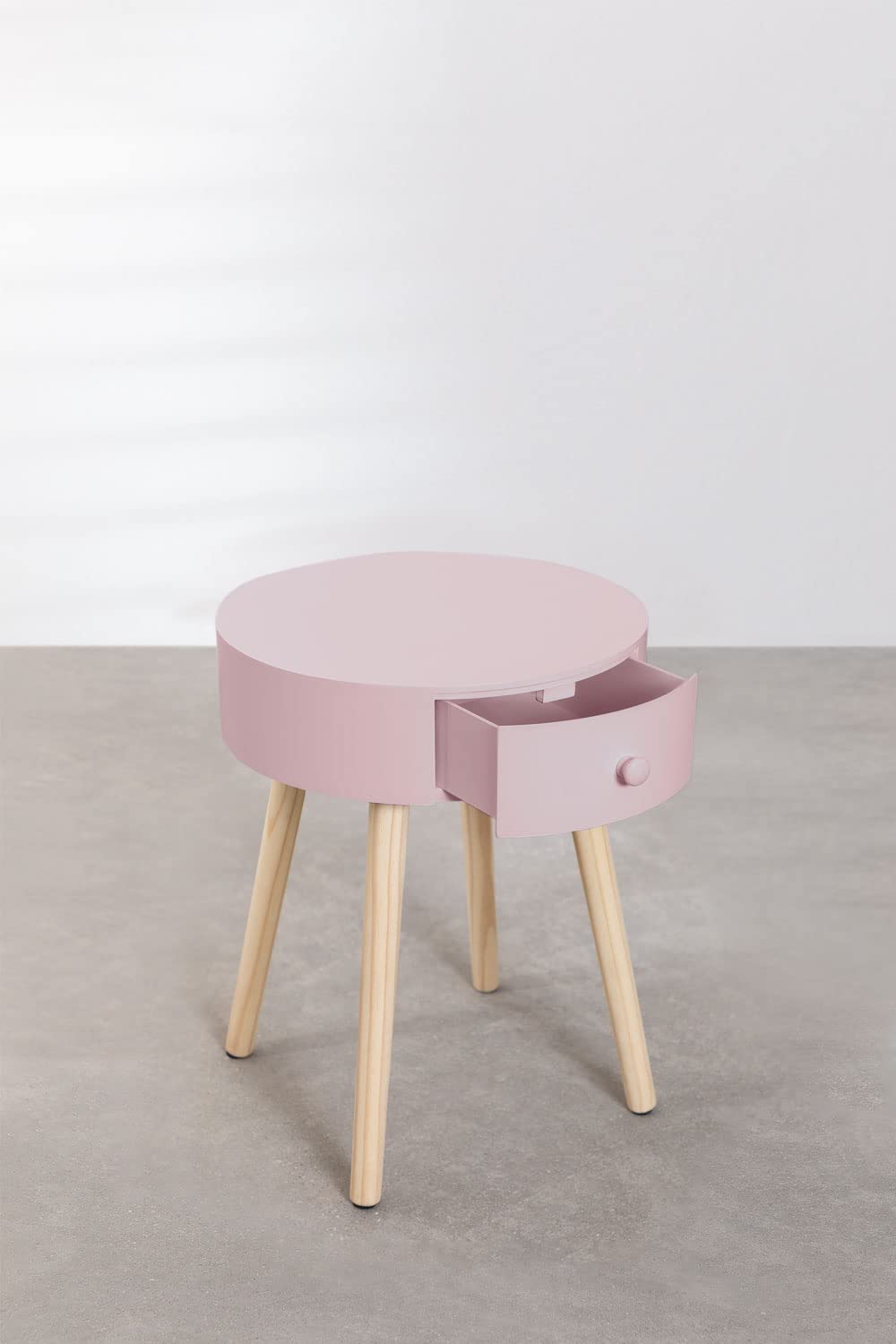 Sklum Lamba comodino legno nocciola con cassetto