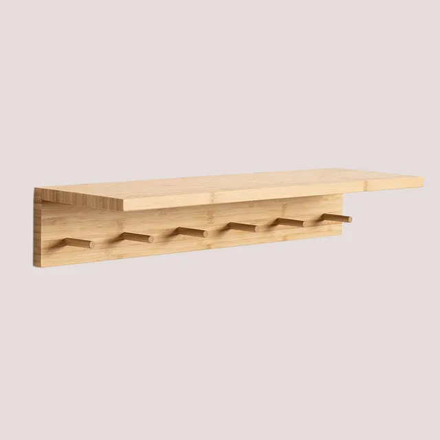 Sklum Gari appendiabiti da parete in bambù 58,5 cm