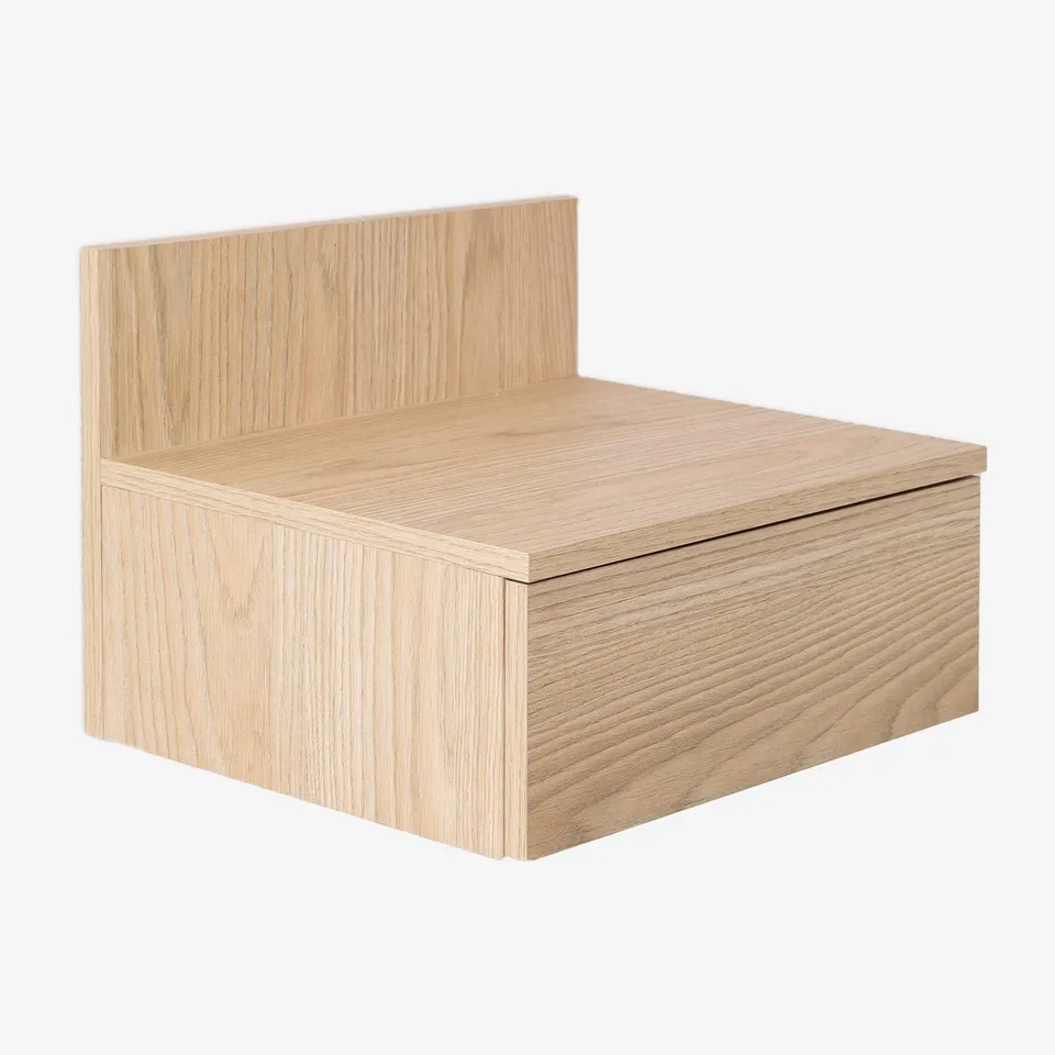 Sklum Caneto comodino sospeso con cassetto rovere 43 cm