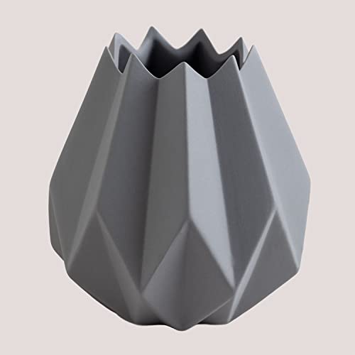 Sklum Omalley vaso in ceramica grigio Ø13 cm