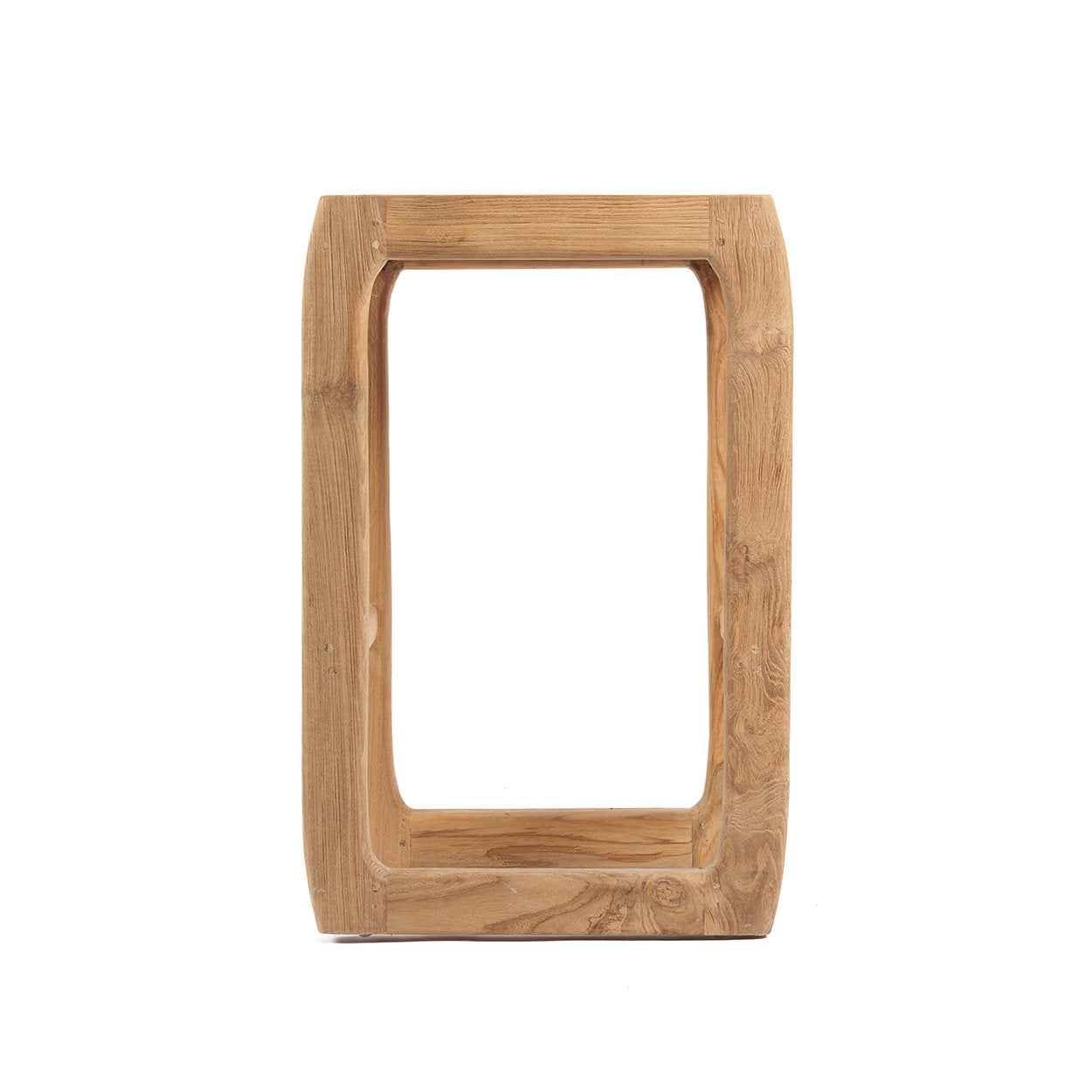 Bambua Ithaca sgabello bar da esterno teak riciclato