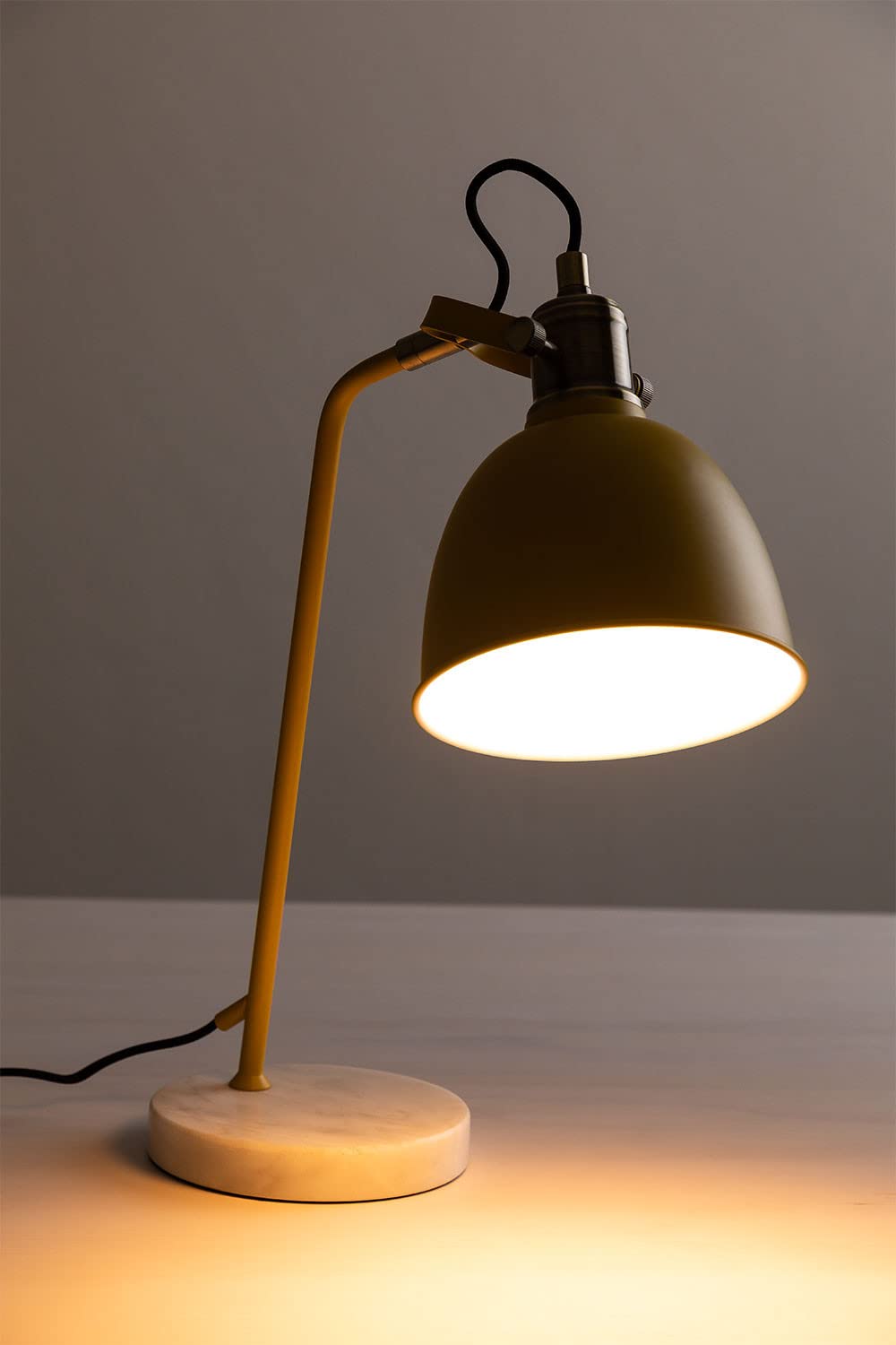 Sklum Louise Lampada da Tavolo Marmo Giallo Curry