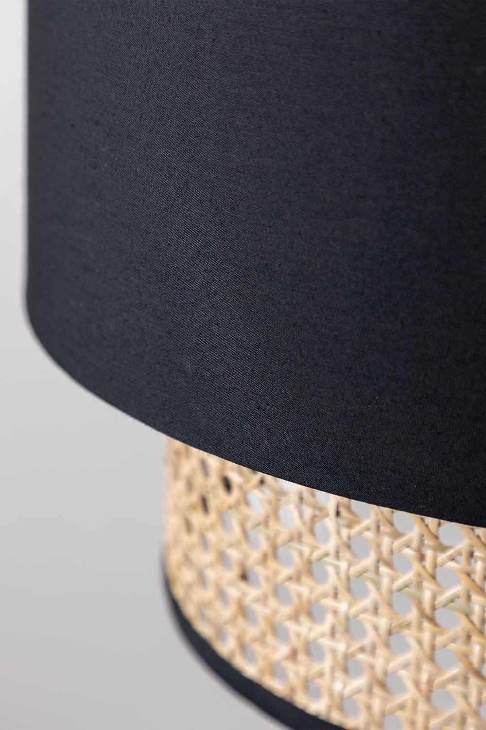 Sklum Satu plafoniera rattan nera Ø40 cm