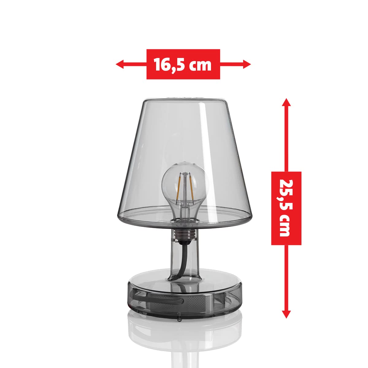 Fatboy Transloetje lampada da tavolo grigio ricaricabile