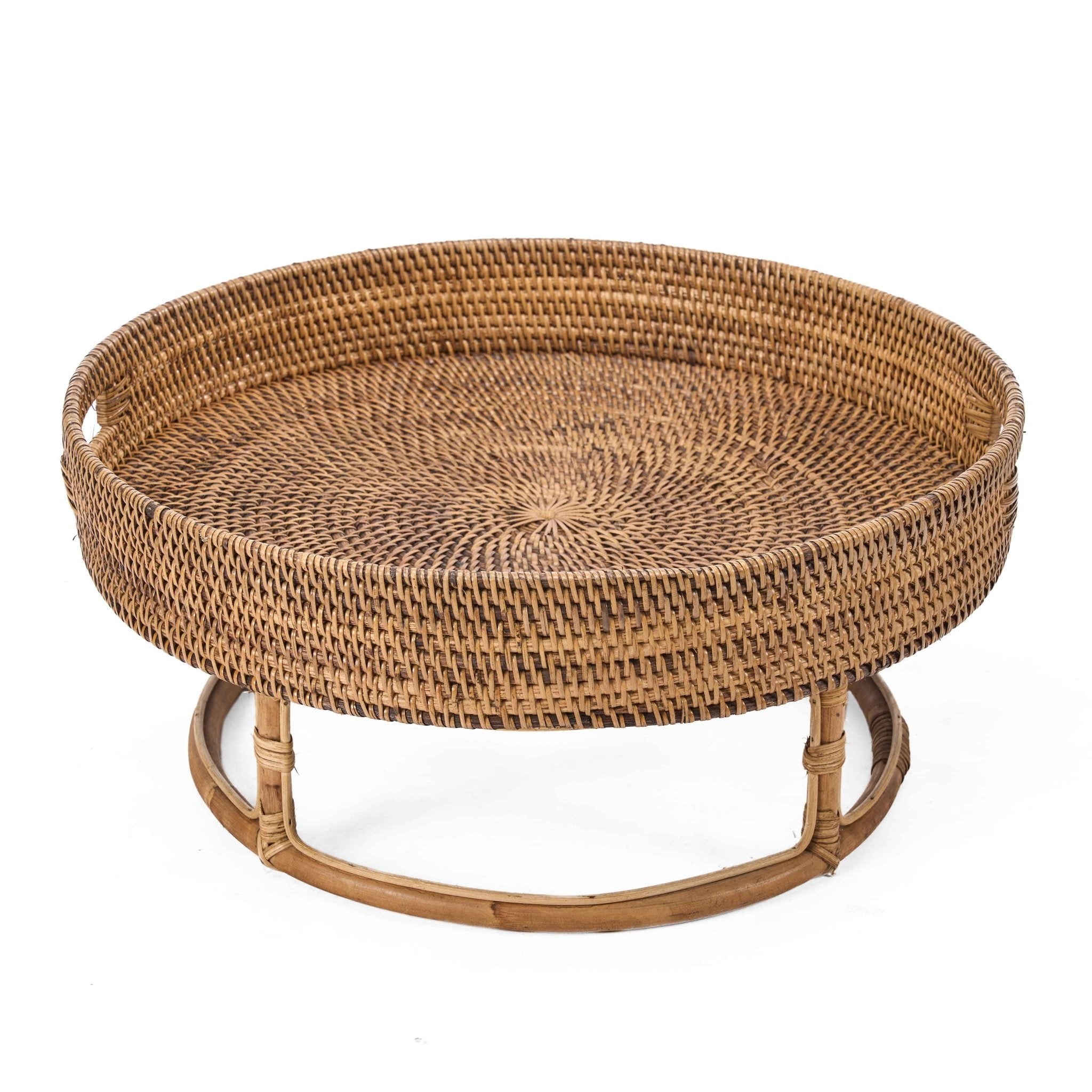 Bambua Rattan Rise vassoio marrone naturale 50 cm