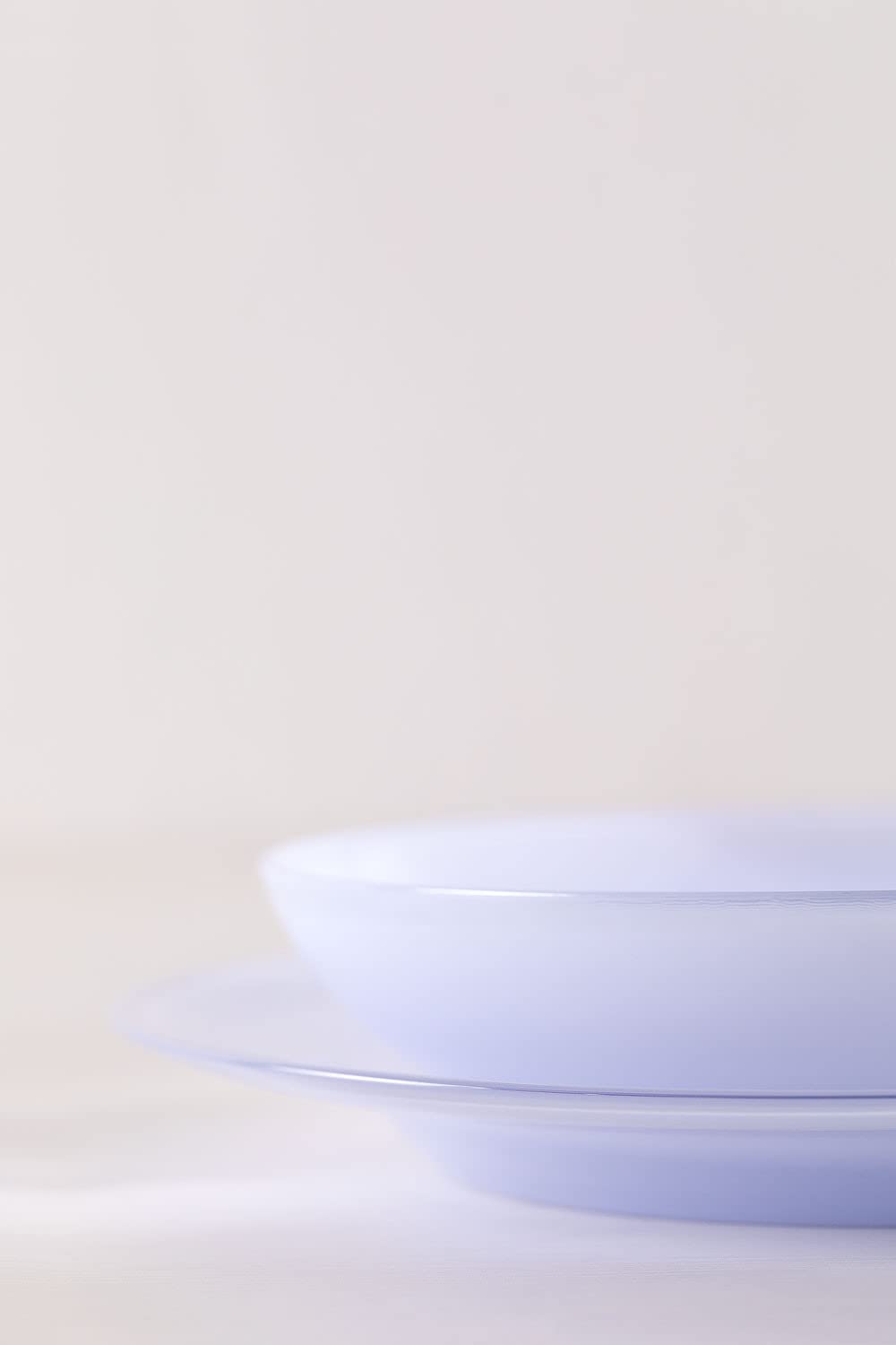 Sklum Ainara set 4 piatti piani vetro blu lavanda