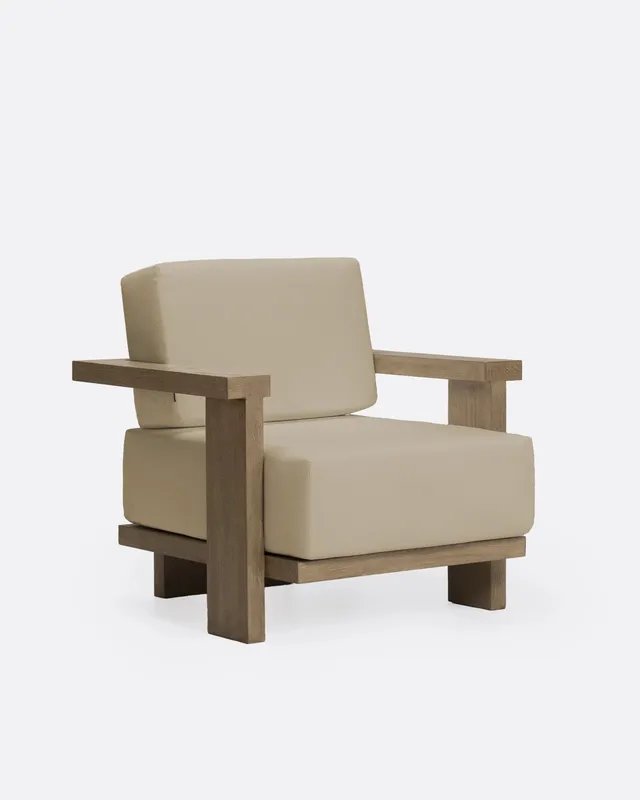 Bambua Panjang divano da esterno 1 posto in teak