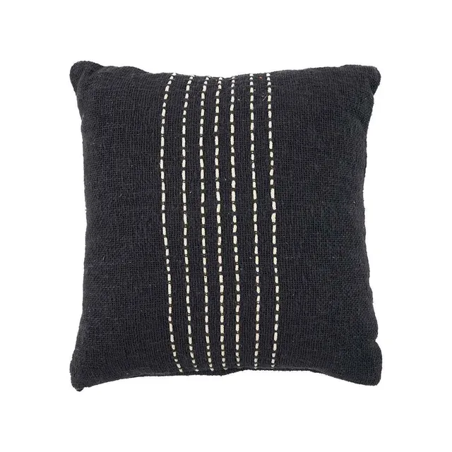 Bambua Drizle Federa Cuscino Nero
