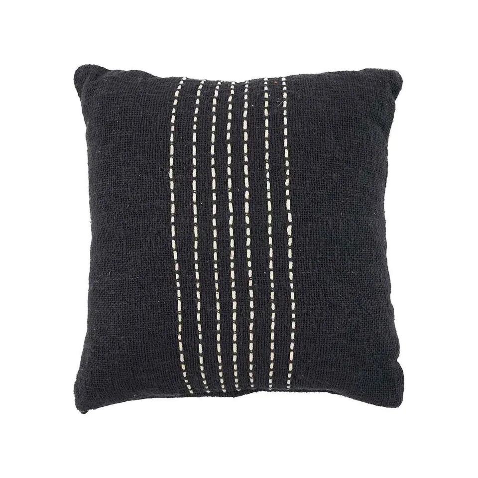 Bambua Drizle Federa Cuscino Nero
