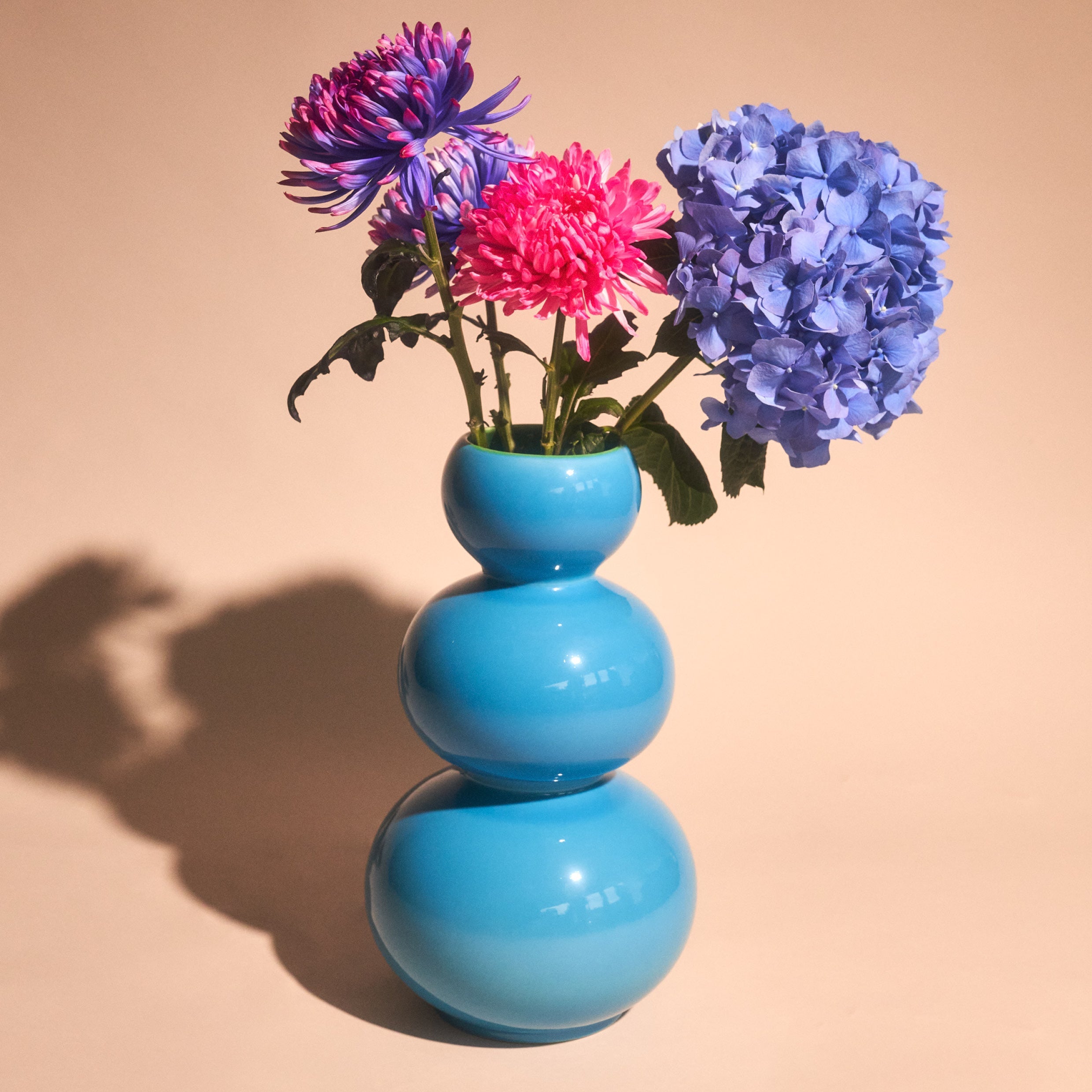 Acapulco Design Los Floreros Rumba vaso ceramica blu 41 cm
