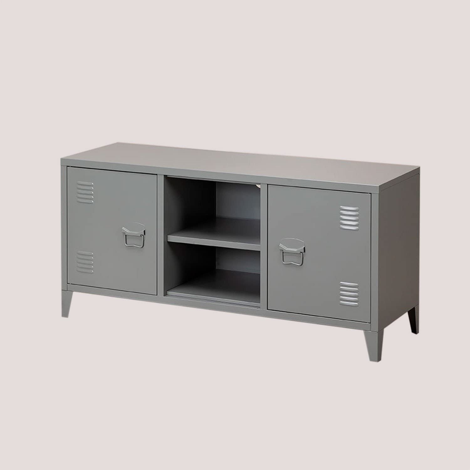 Sklum Pohpli mobile TV 120 cm grigio in acciaio