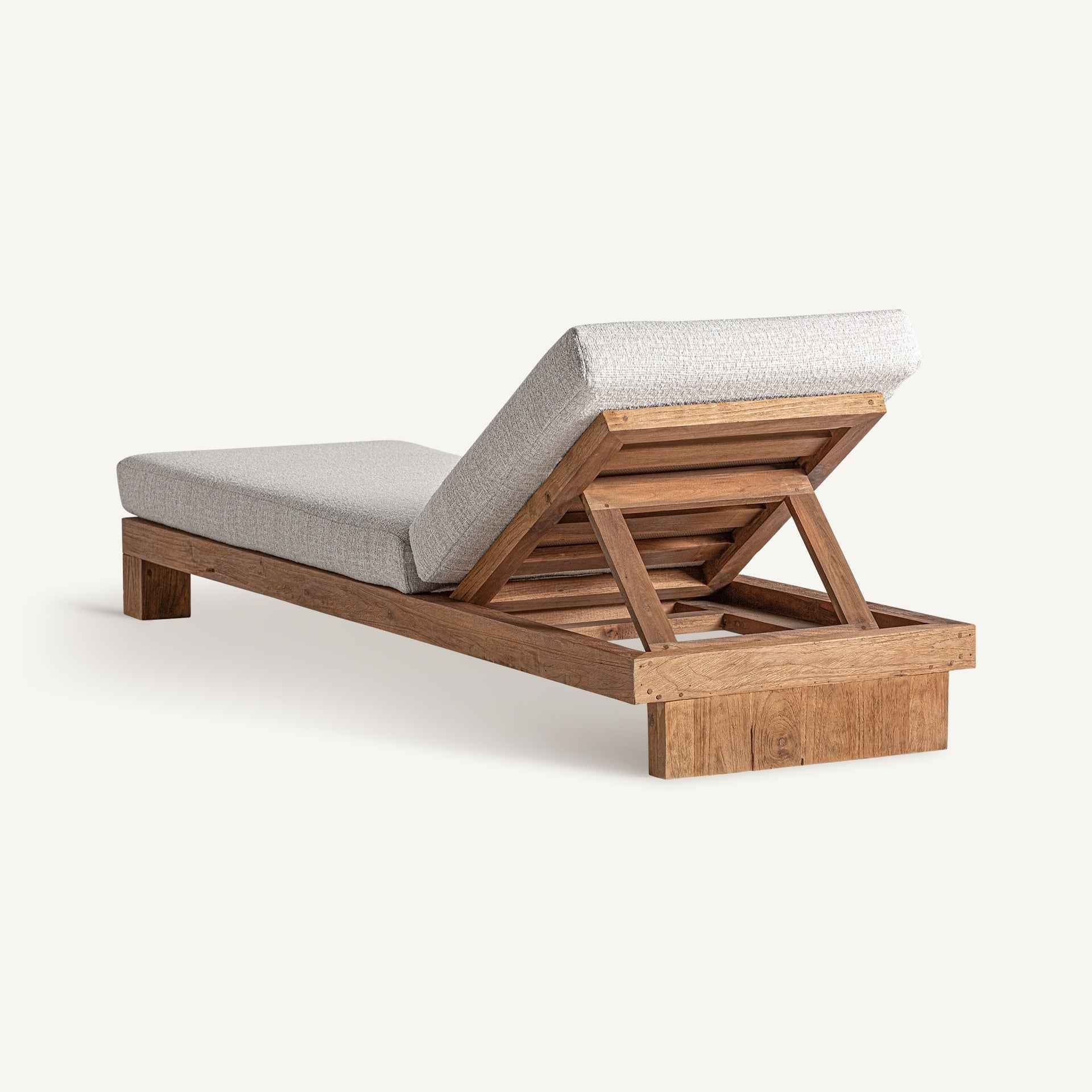 Bambua Testa lettino prendisole in teak