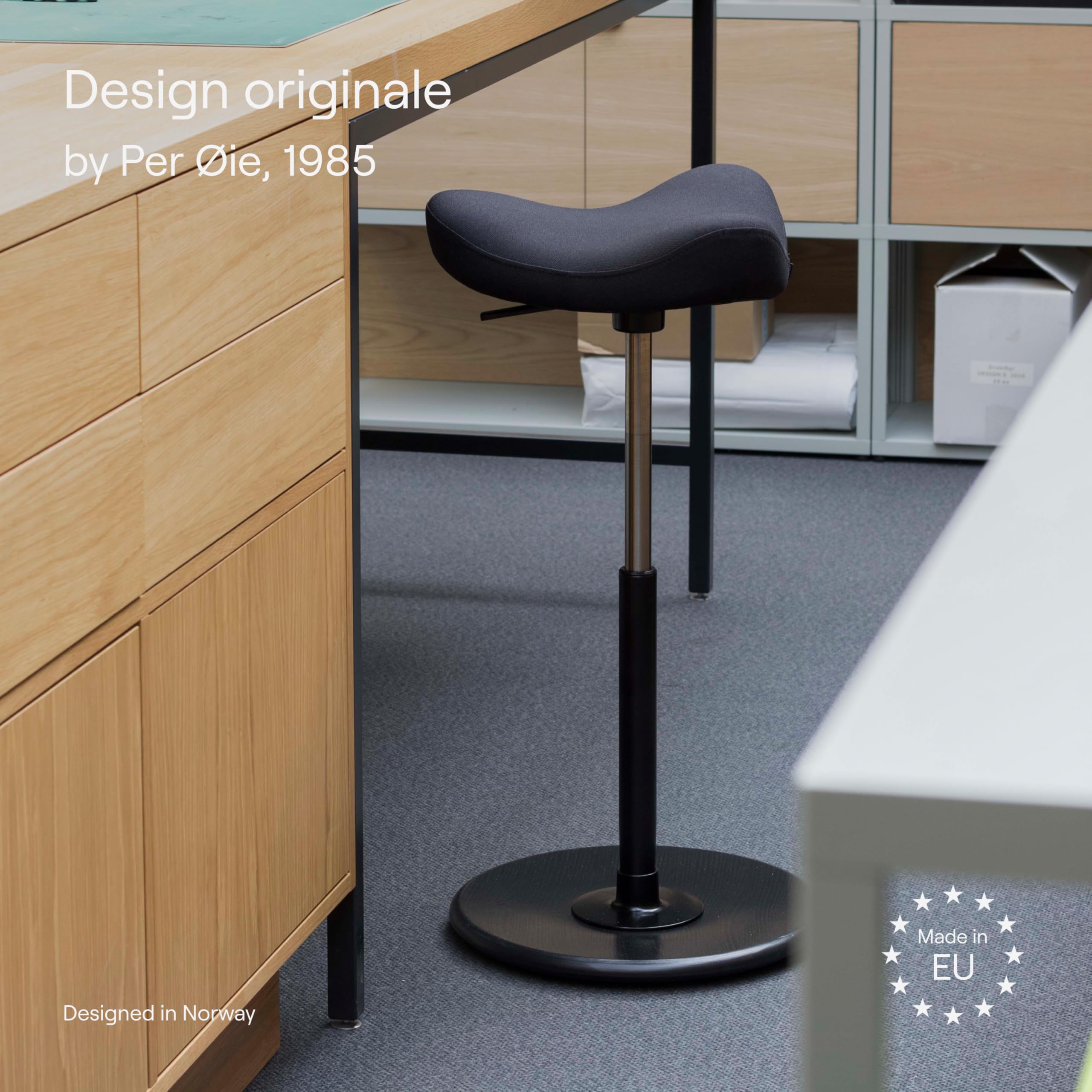 Varier Move sgabello ergonomico sit-stand naturale/nero