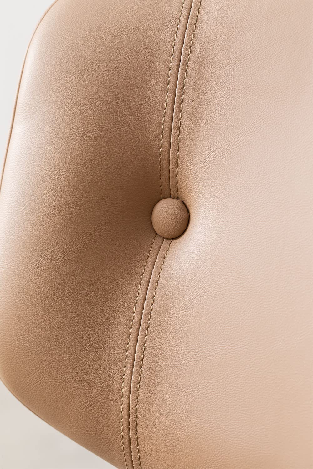 Sklum Amiel sedia ufficio similpelle latte legno naturale