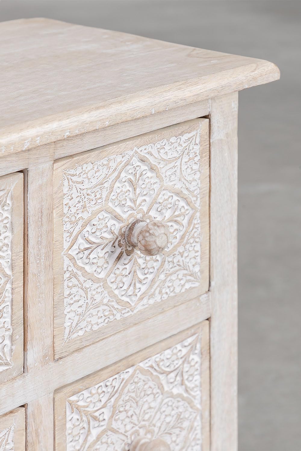 Sklum Bunbur cassettiera in legno mango 9 cassetti