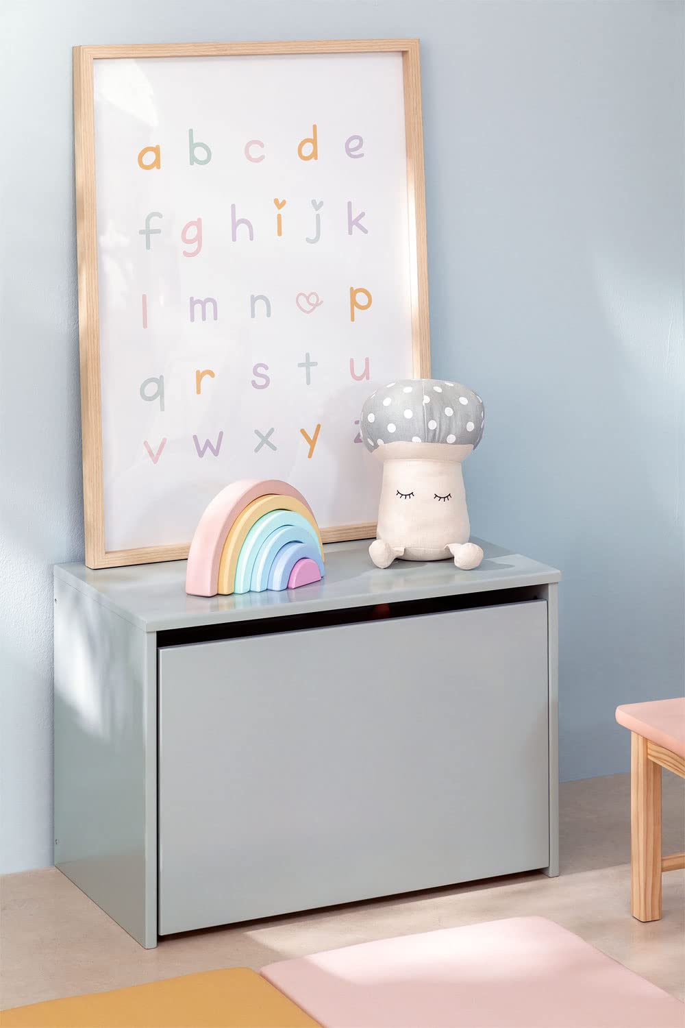 Sklum Belmont Kids baule giocattoli blu nebbia in MDF