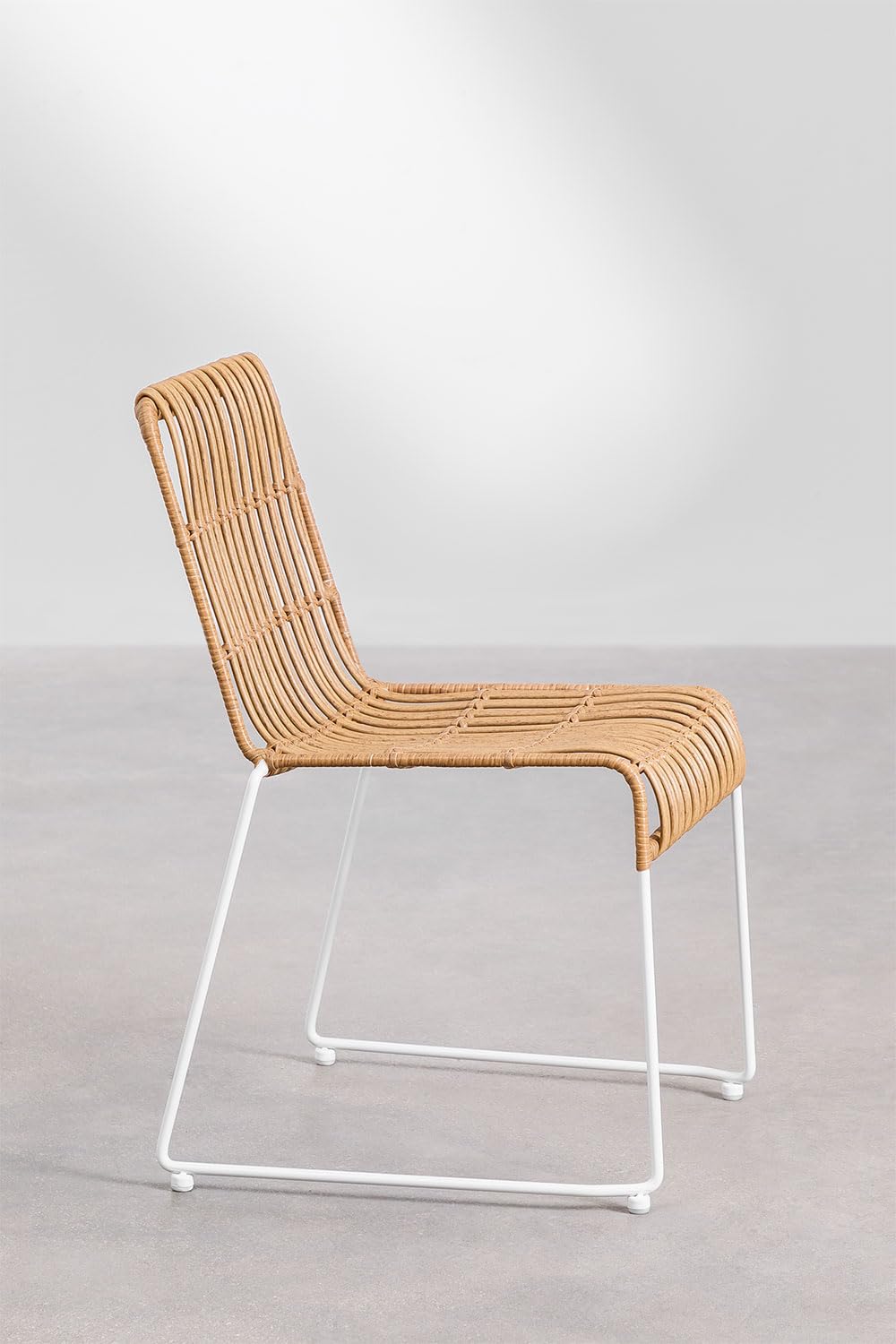 Sklum Aroa sedia da giardino rattan impilabile naturale