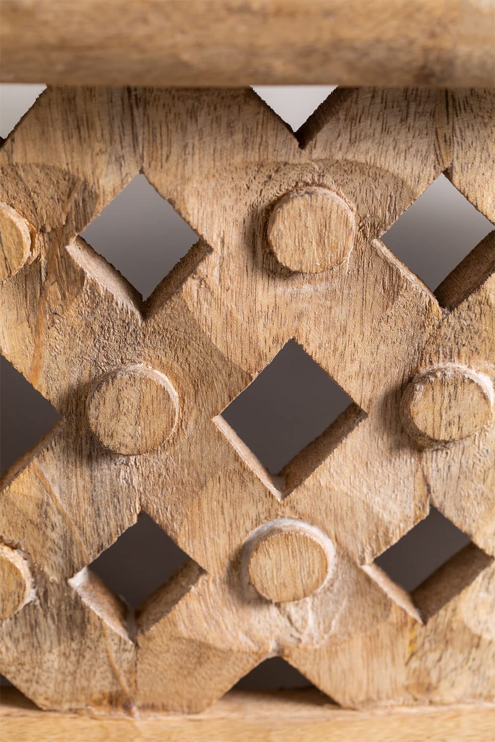 Sklum Riad tavolino caffè legno mango Ø80 boho