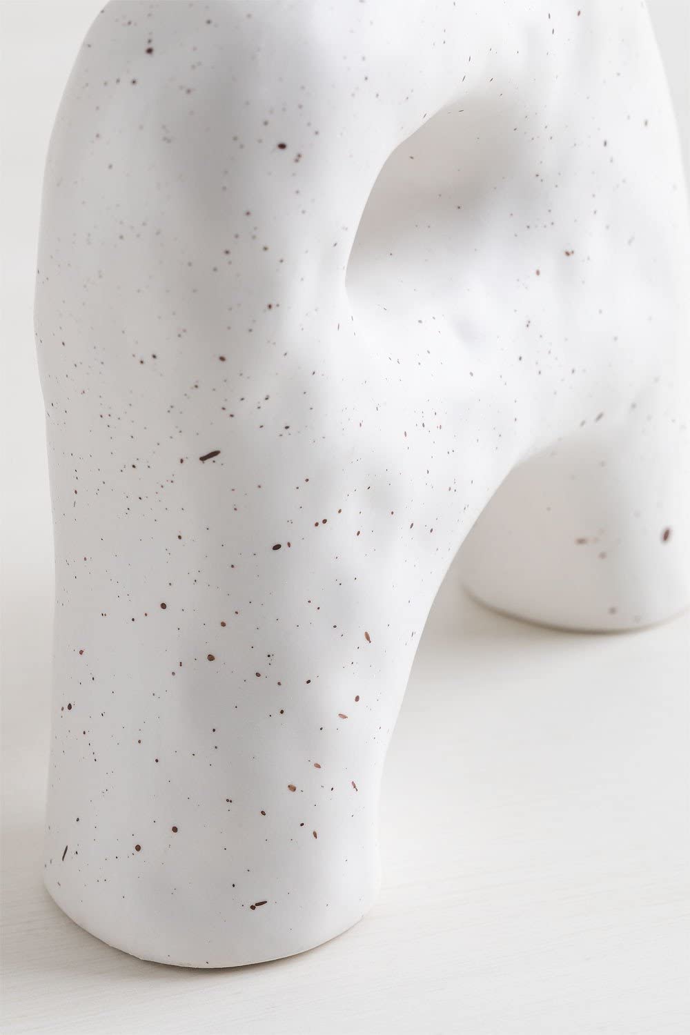 Sklum Laska vaso in ceramica bianco antico