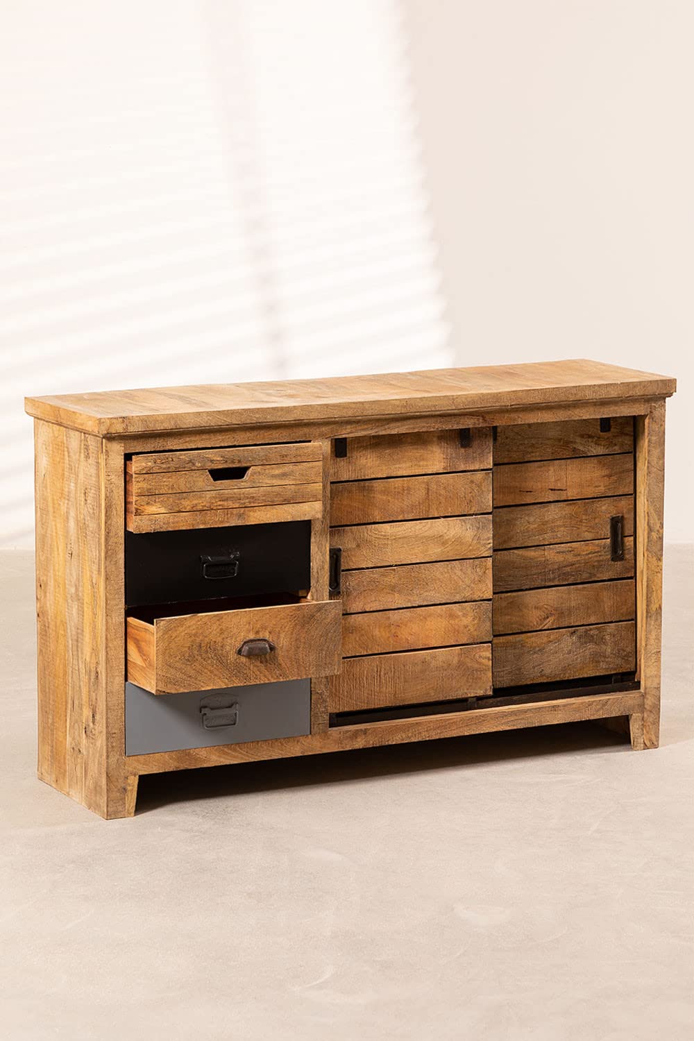 Sklum Ahdri credenza legno riciclato 130,5 cm