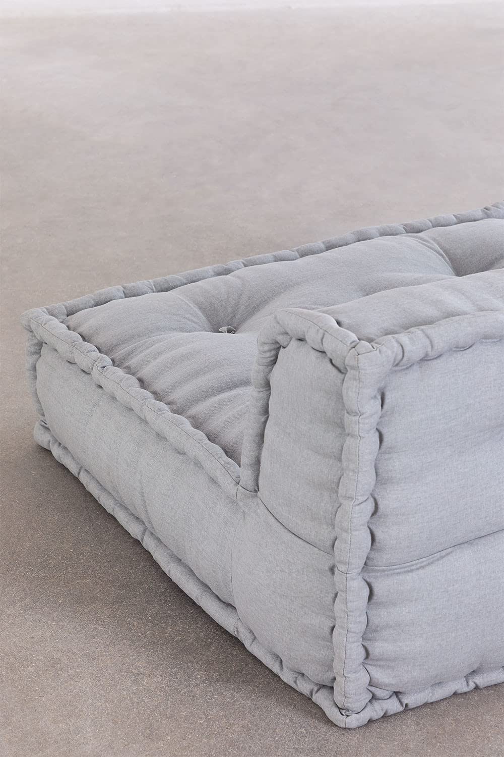 Sklum Dhel divano centrale in cotone grigio ghiaccio