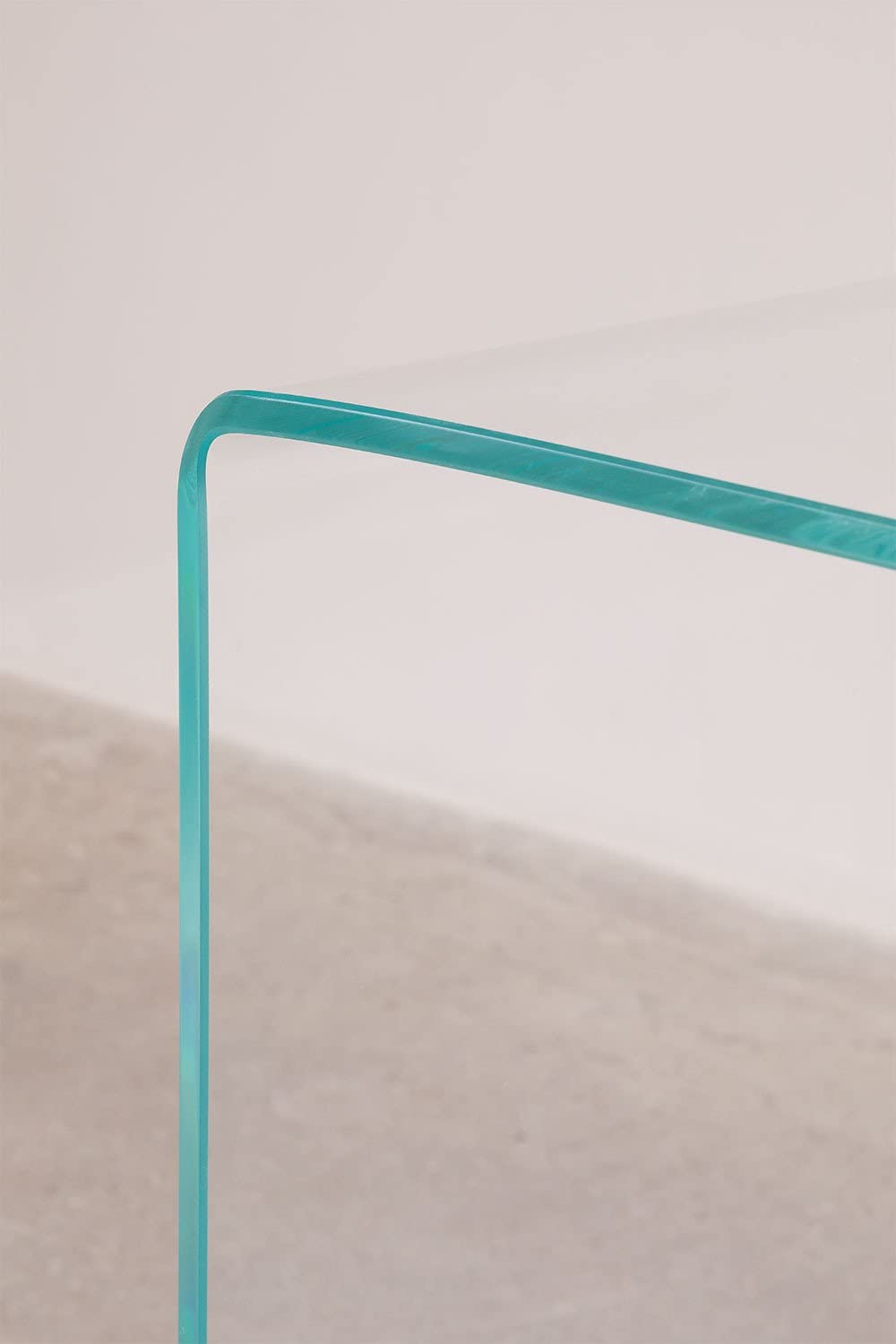 Sklum Hista scrivania vetro trasparente 124 cm