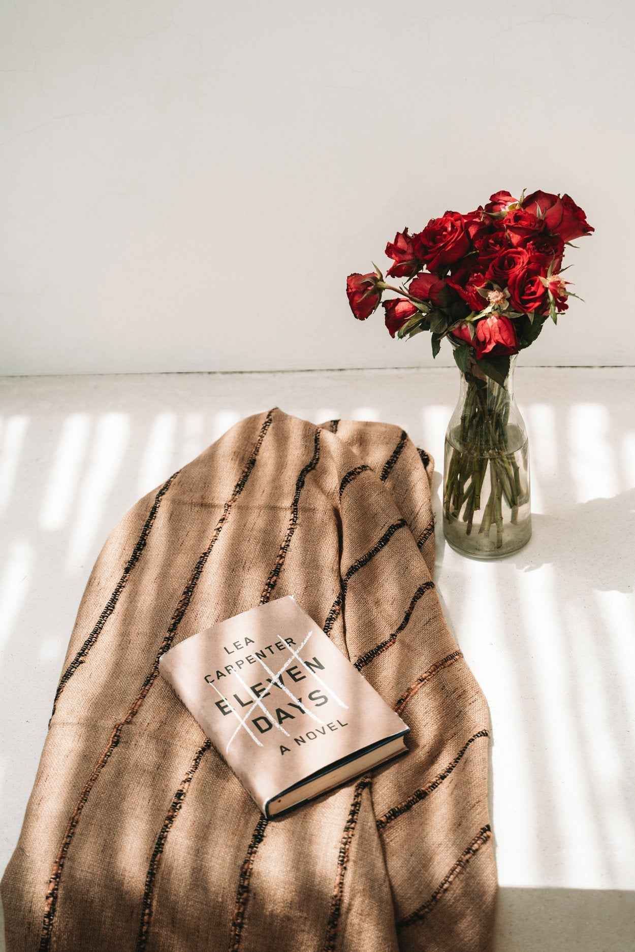 Bambua S'il Vous plaid beige nero in cotone