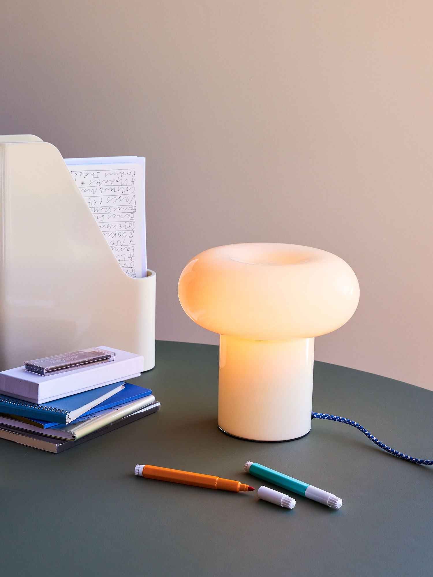 Bambua Hues lampada da tavolo verde chiaro vetro