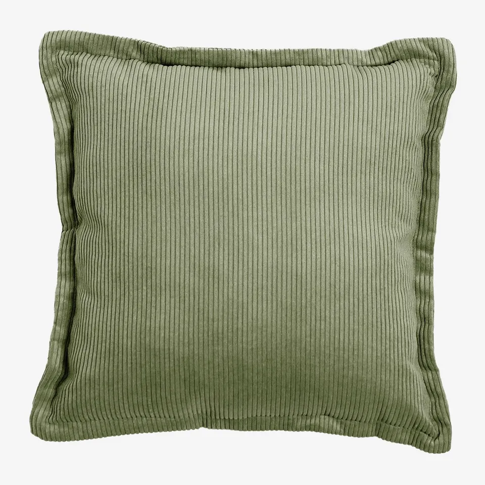 Sklum Kata Cuscino Quadrato 53x53 cm Velluto Verde Militare